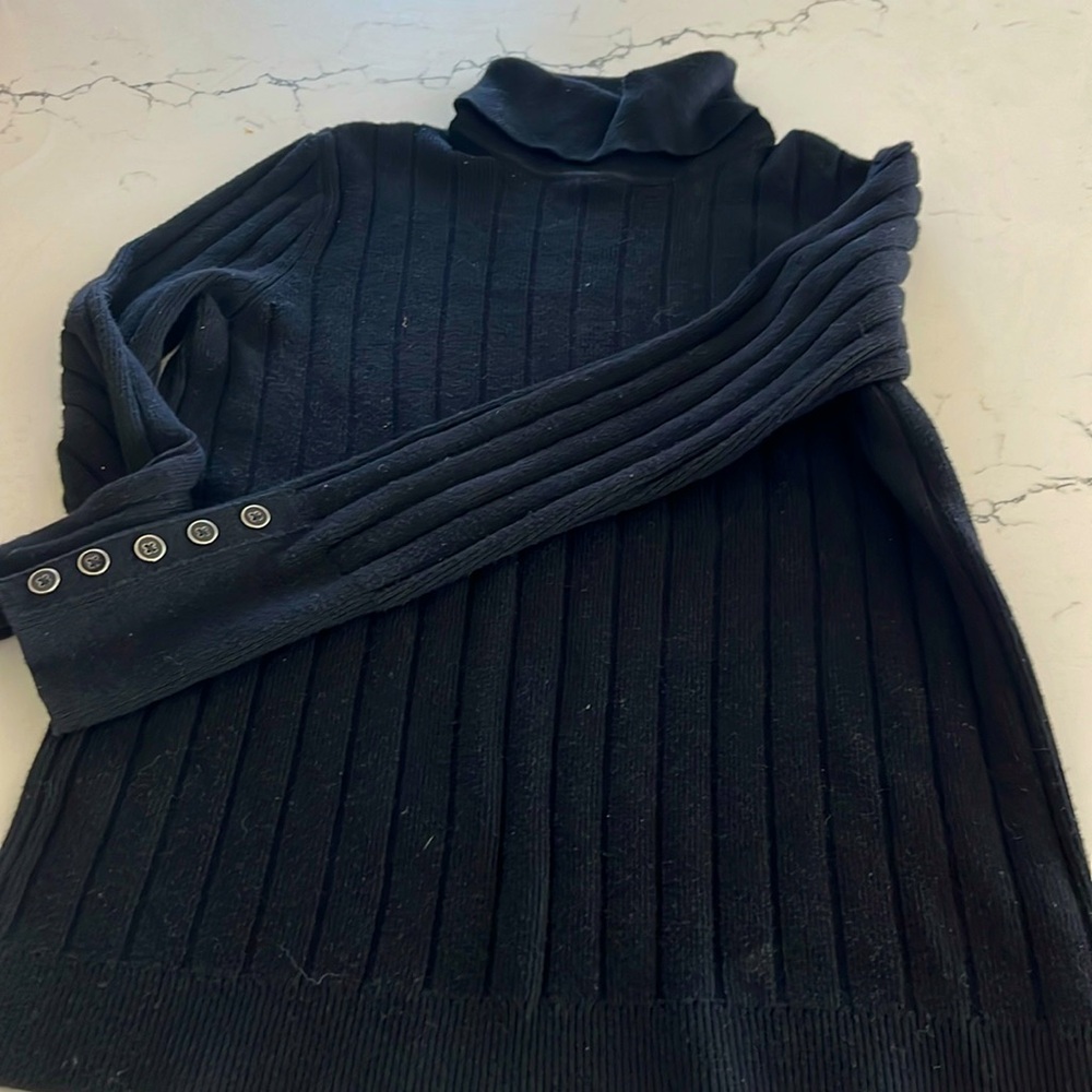 Like new! Black Talbots ribbed turtleneck sweater! Great piece for fall
